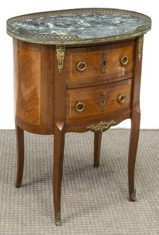 FRENCH LOUIS XVI STYLE MARBLE TOP 35d5af