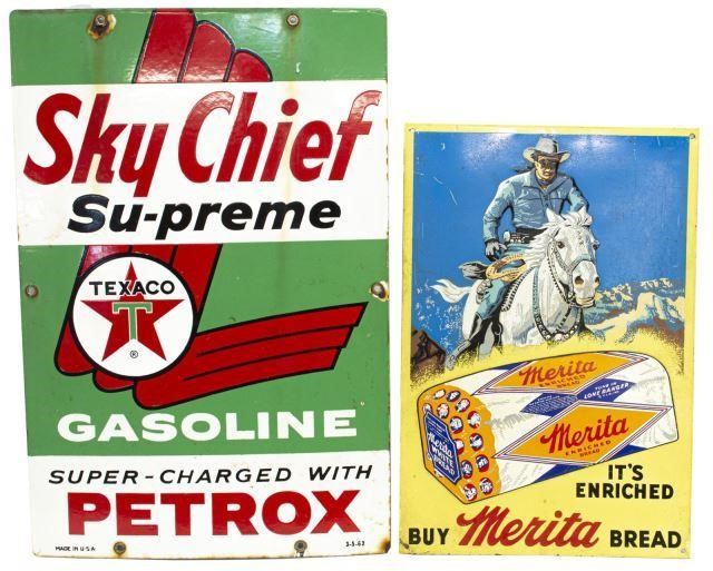 2) VINTAGE TEXACO SKY CHIEF & REPRO