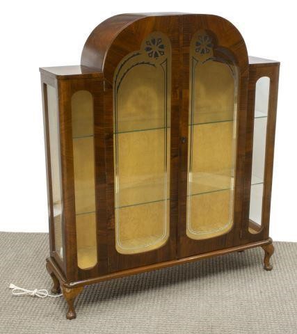 ENGLISH ART DECO CURIO/ CHINA CABINETEnglish