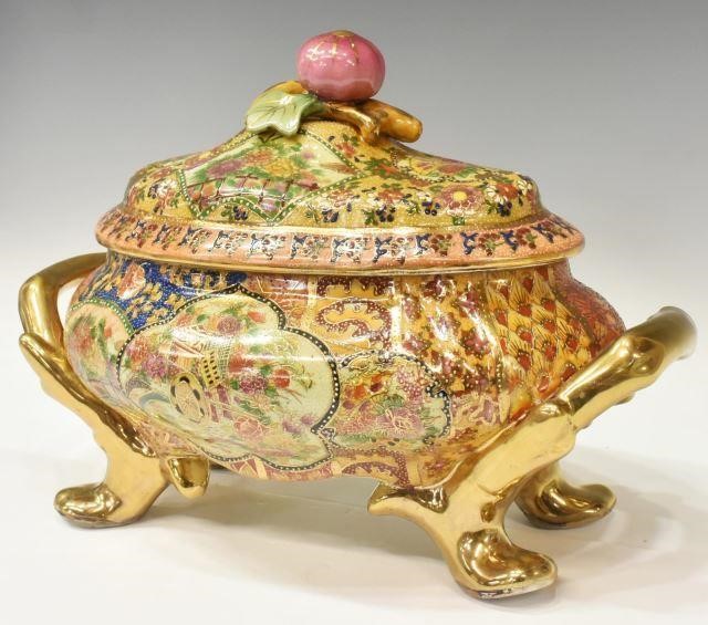 SATSUMA STYLE PARCEL GILT PORCELAIN 35d624