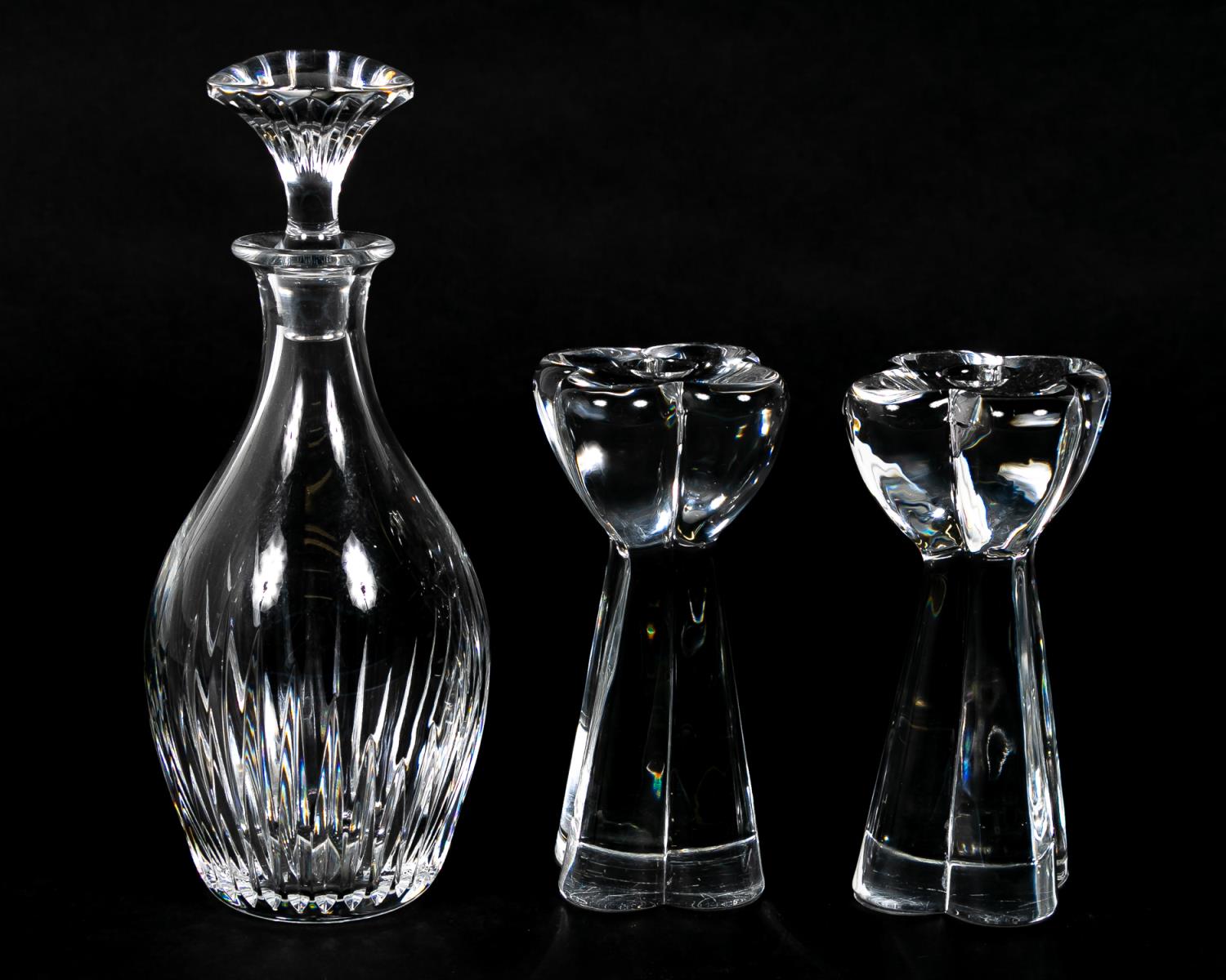 3PC BACCARAT GROUPING, DECANTER