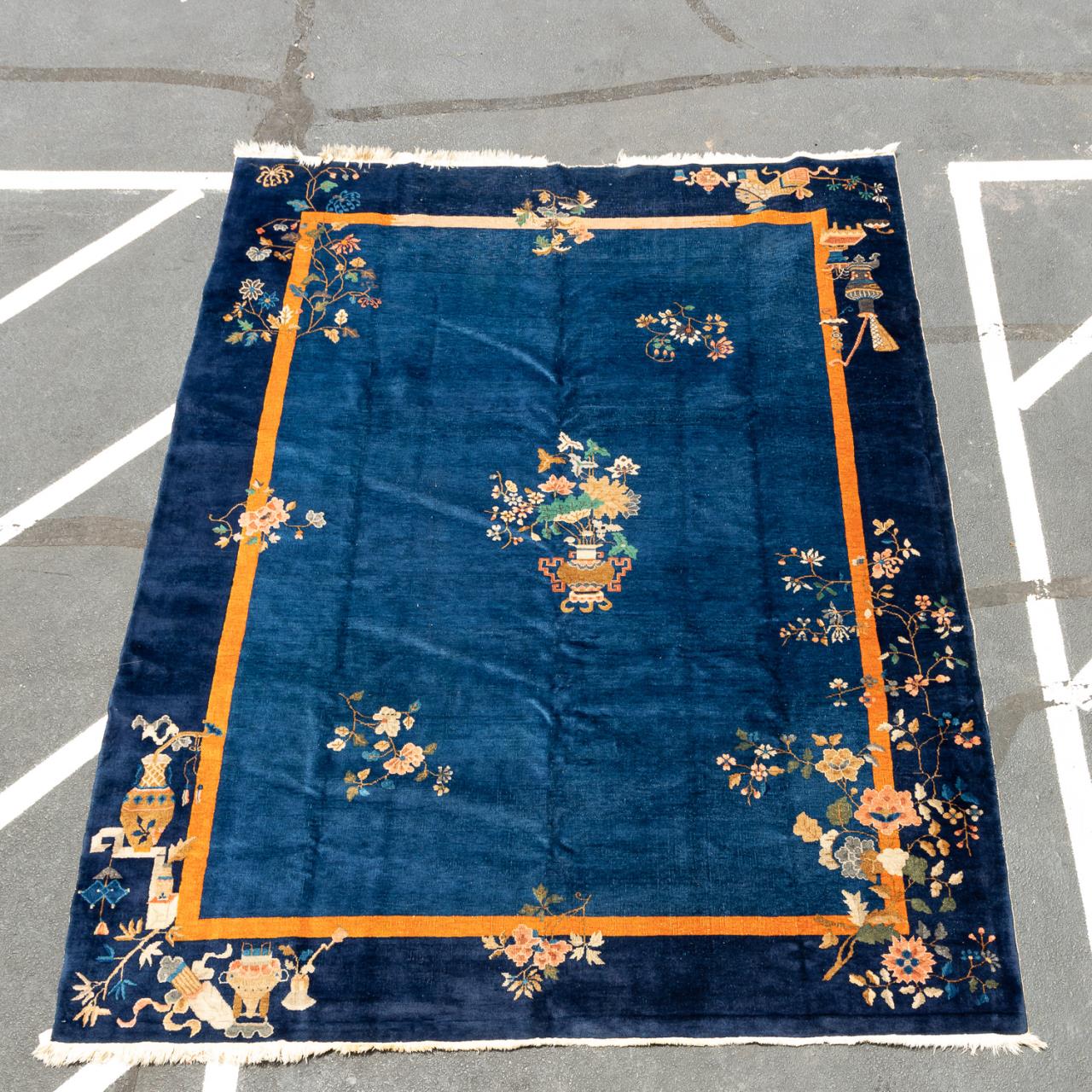 HAND WOVEN CHINESE ART DECO RUG  35d680