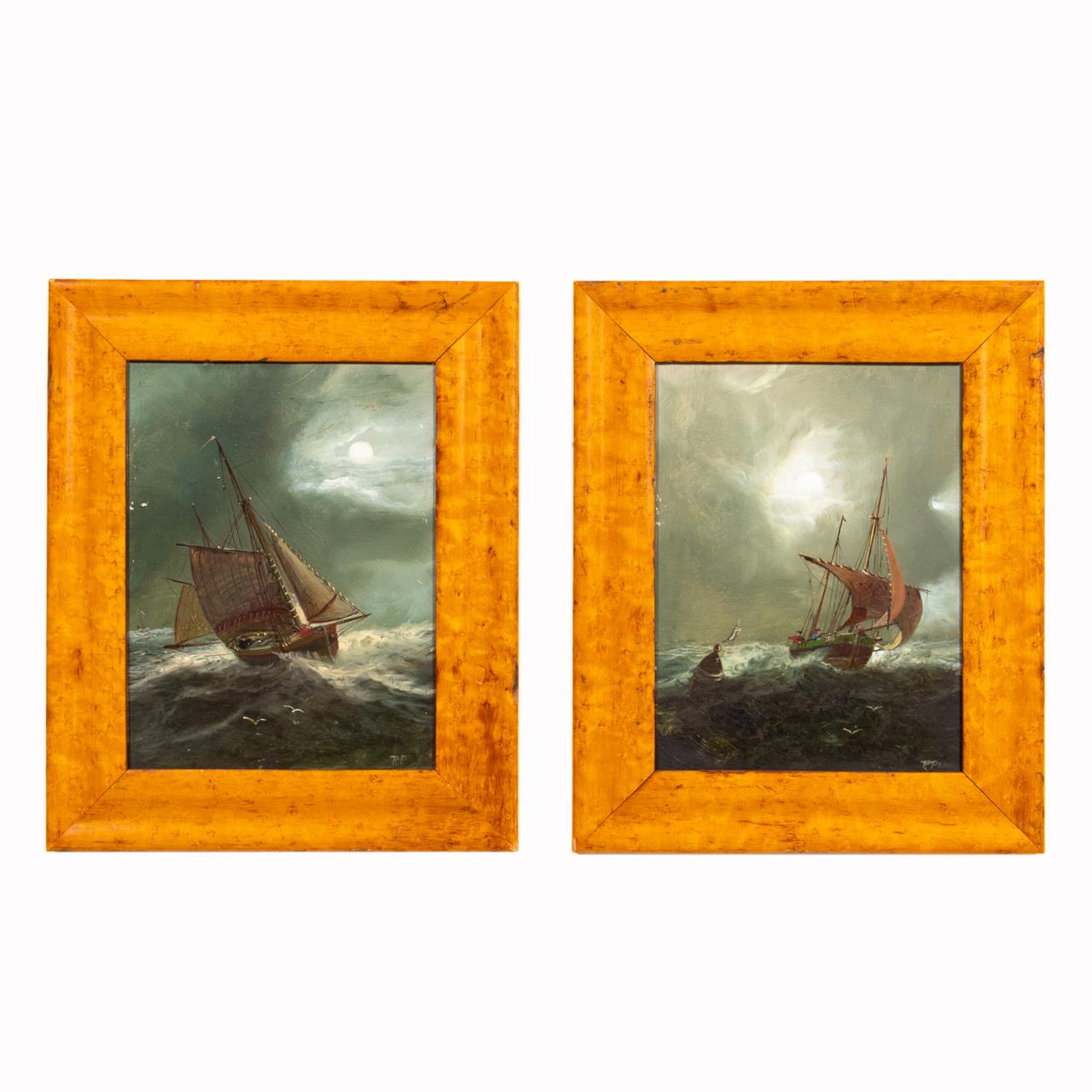 PAIR CONTINENTAL SEASCAPE OIL 35d716