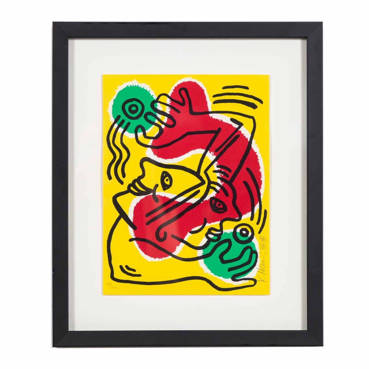 KEITH HARING POP ART LITHOGRAPH