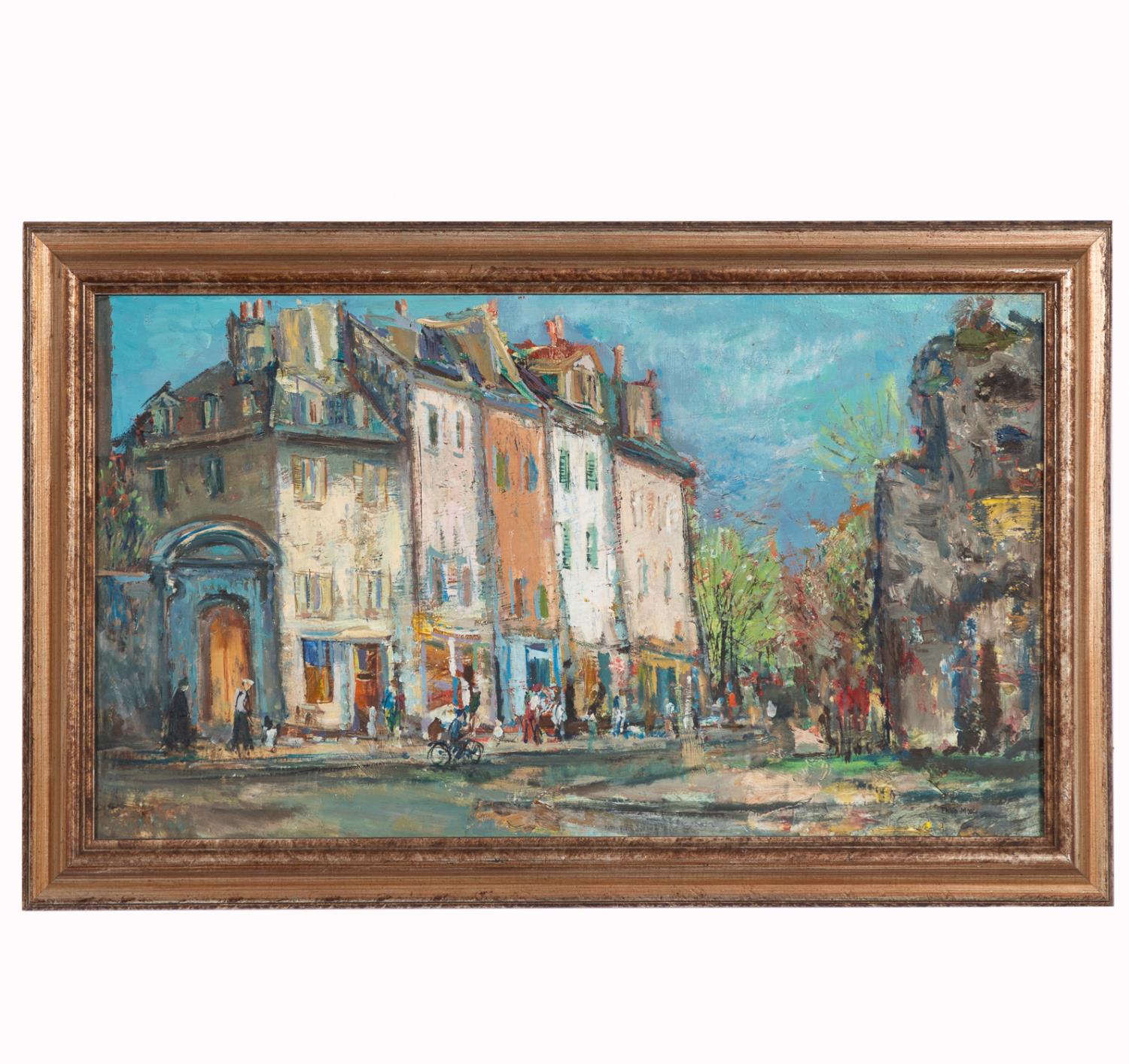 PHILIP MOOSE, OLD PARIS, OIL PAINTING