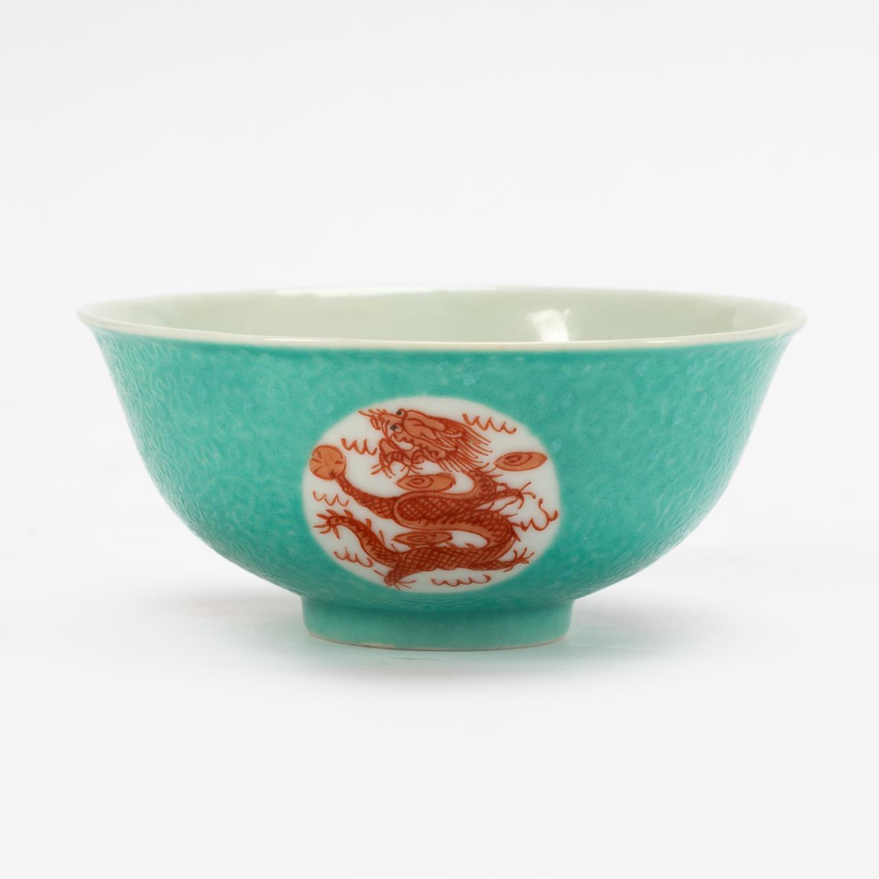 CHINESE PORCELAIN TURQUOISE GROUND 35d7be