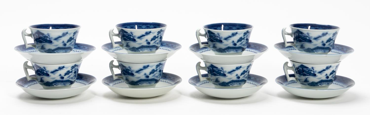 MOTTAHEDEH "BLUE CANTON" CUPS &