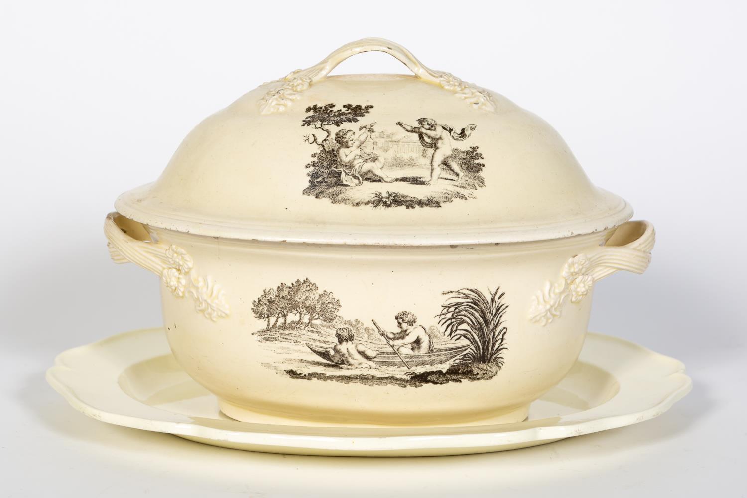 18TH C ENGLISH CREAMWARE TUREEN 35d83e