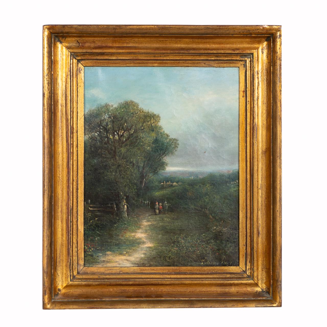 ENGLISH OIL ON CANVAS LANDSCAPE 35d841