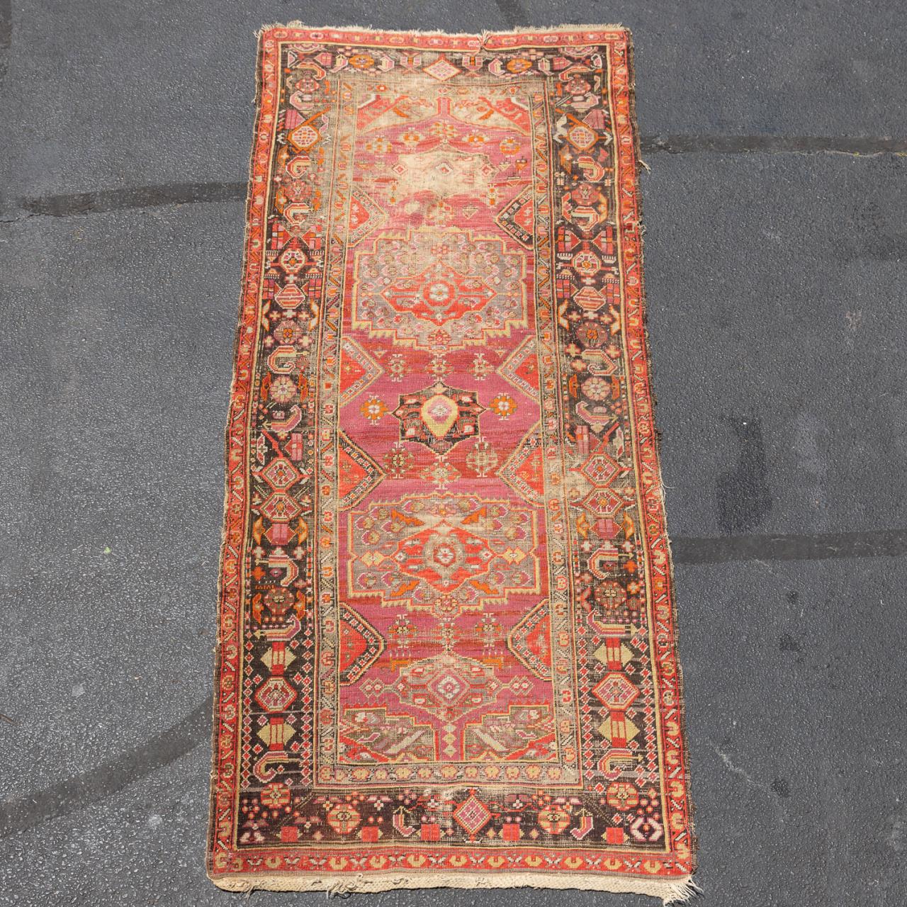 HAND WOVEN KARABAUGH RUNNER 9 11  35d881