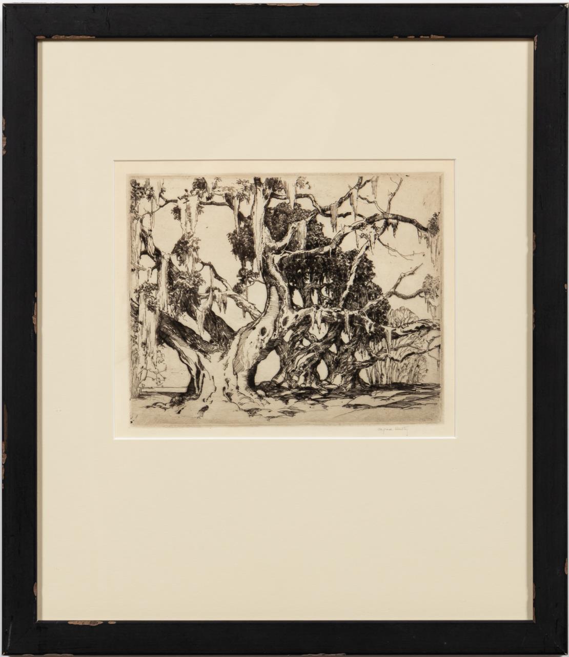 ALFRED HUTTY, CHARLESTON ETCHING,