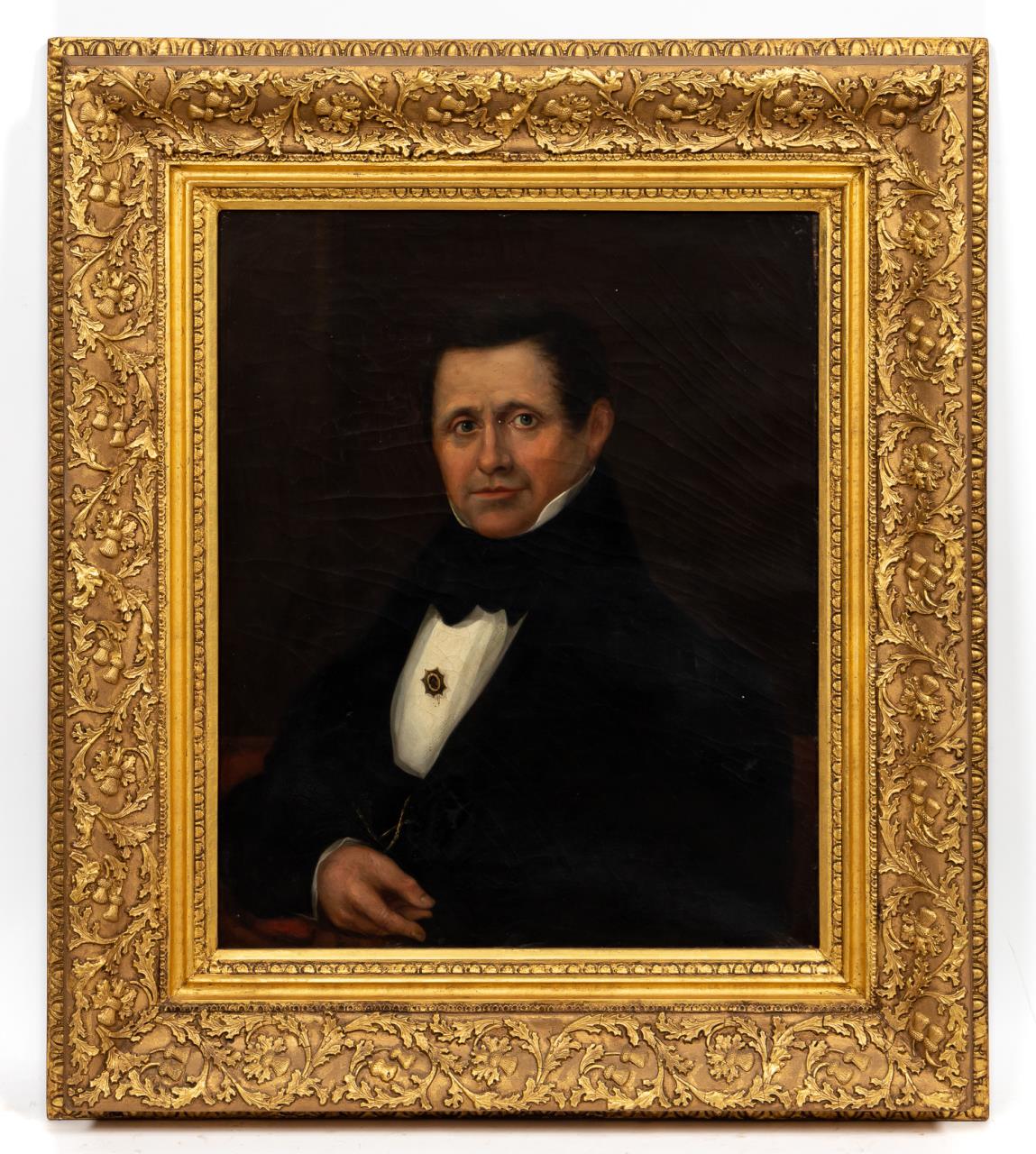 AMERICAN SCHOOL PORTRAIT OF GENTLEMAN,