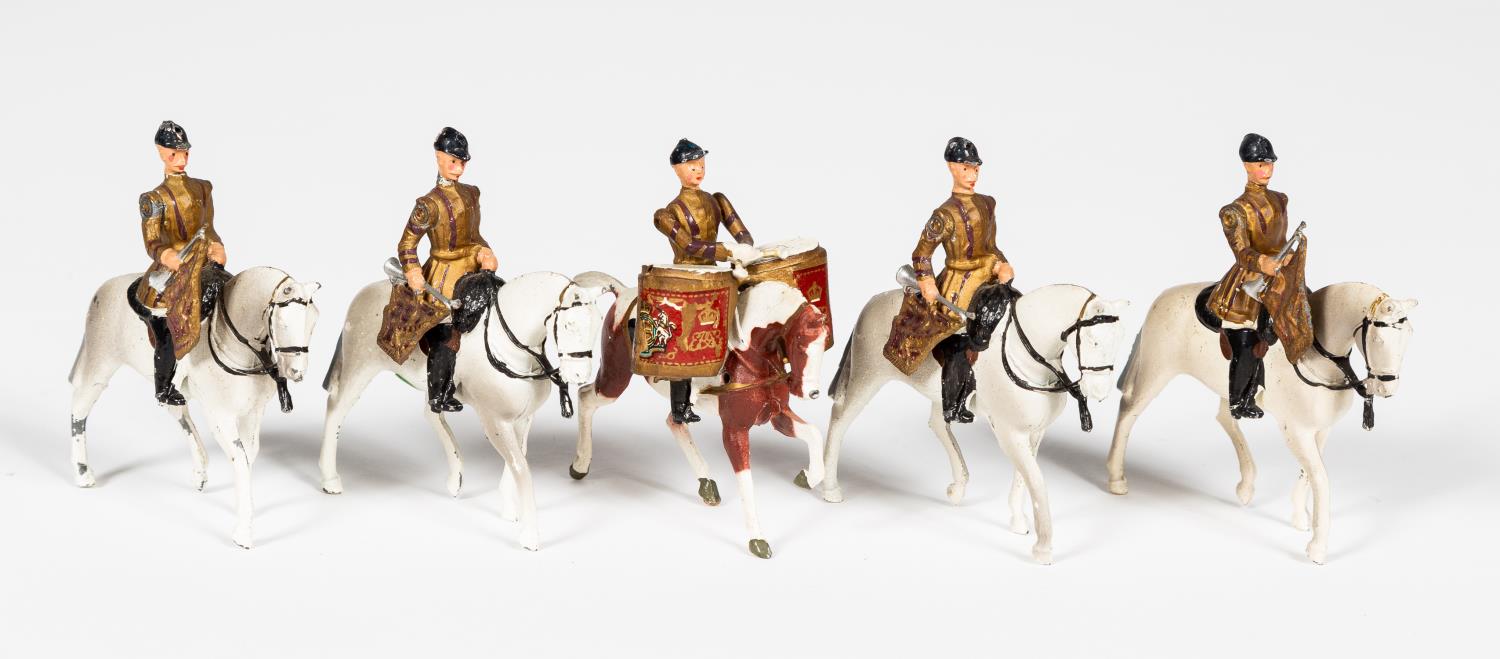 5PC BRITAINS MOUNTED MUSICAL BAND  35d962