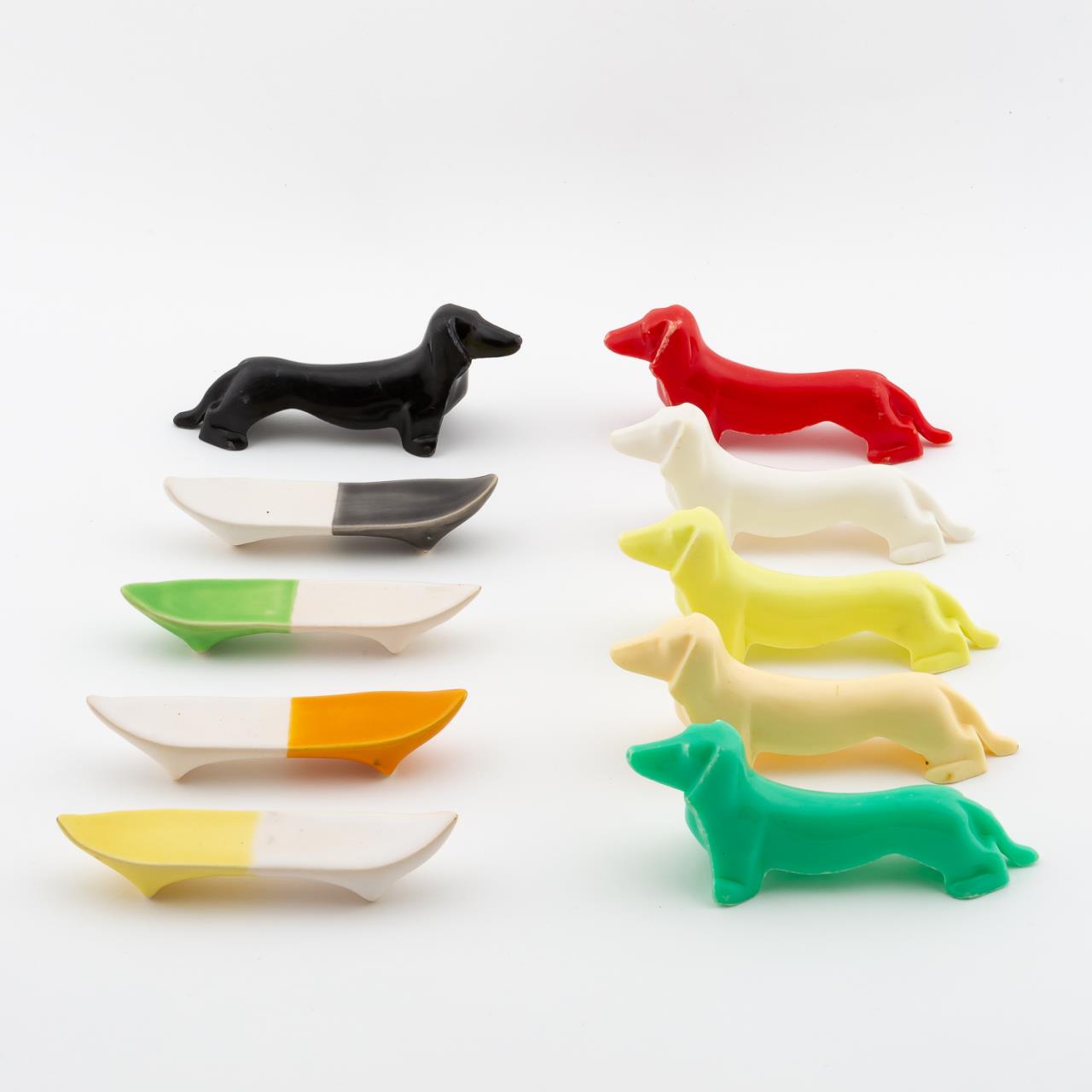 10 PC MISC. WHIMSICAL KNIFE RESTS,