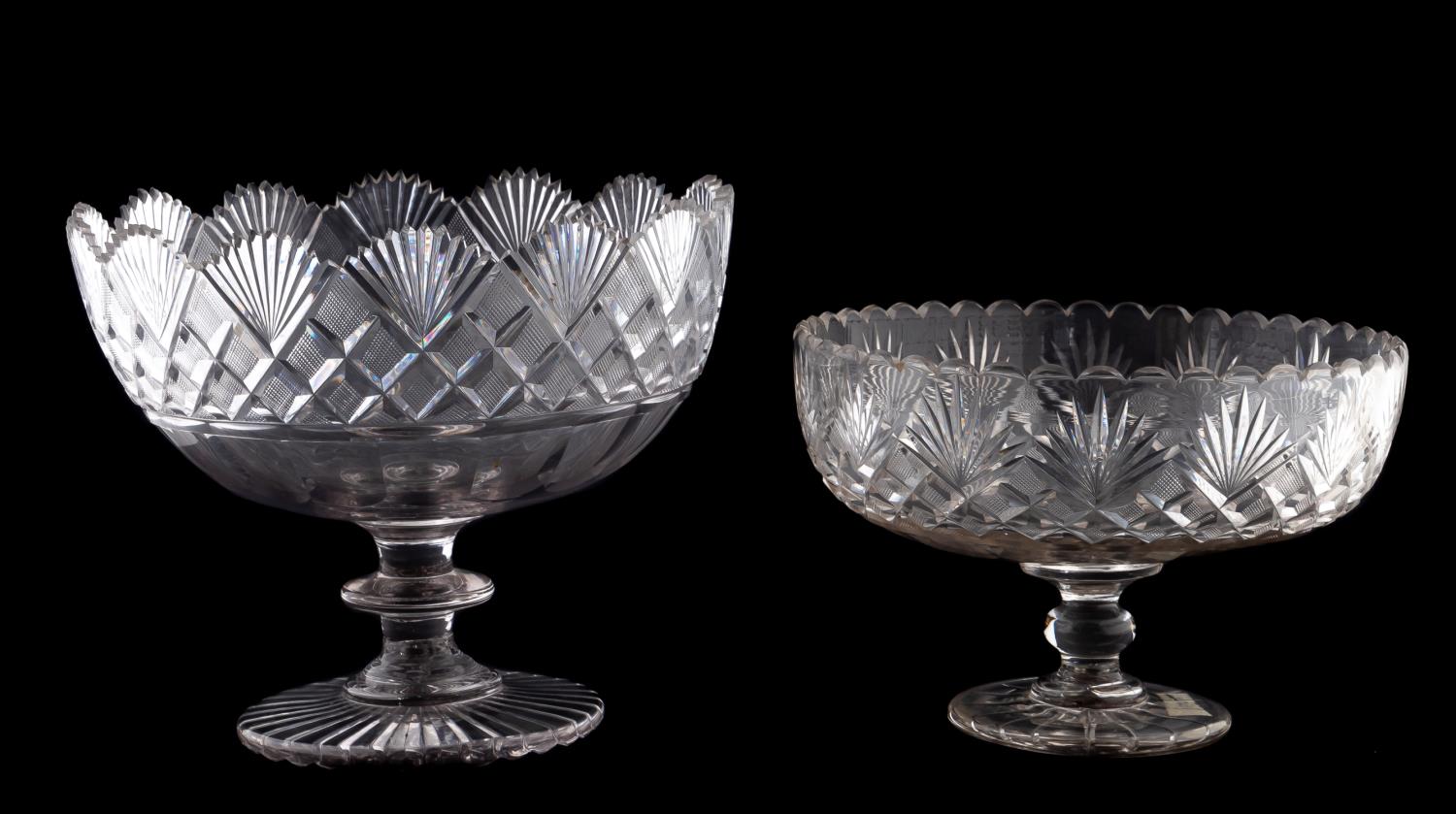 GROUP TWO ANGLO IRISH CUT GLASS 35d9c0