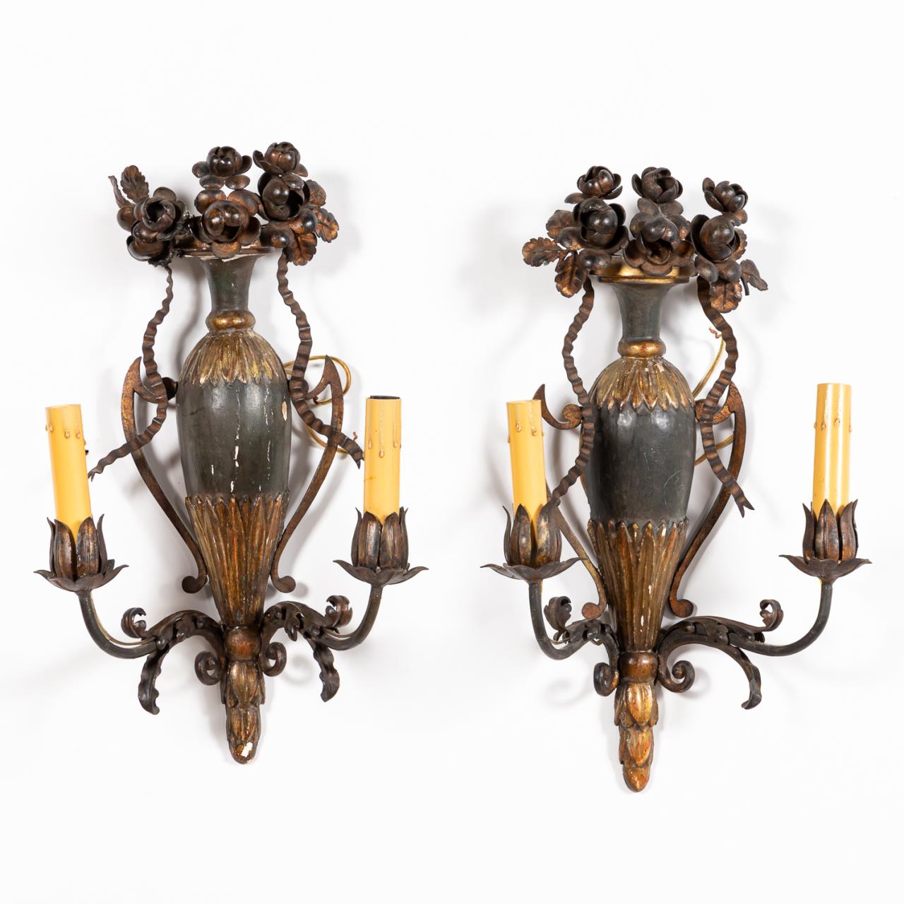 PAIR, COLONIAL REVIVAL TWO-LIGHT