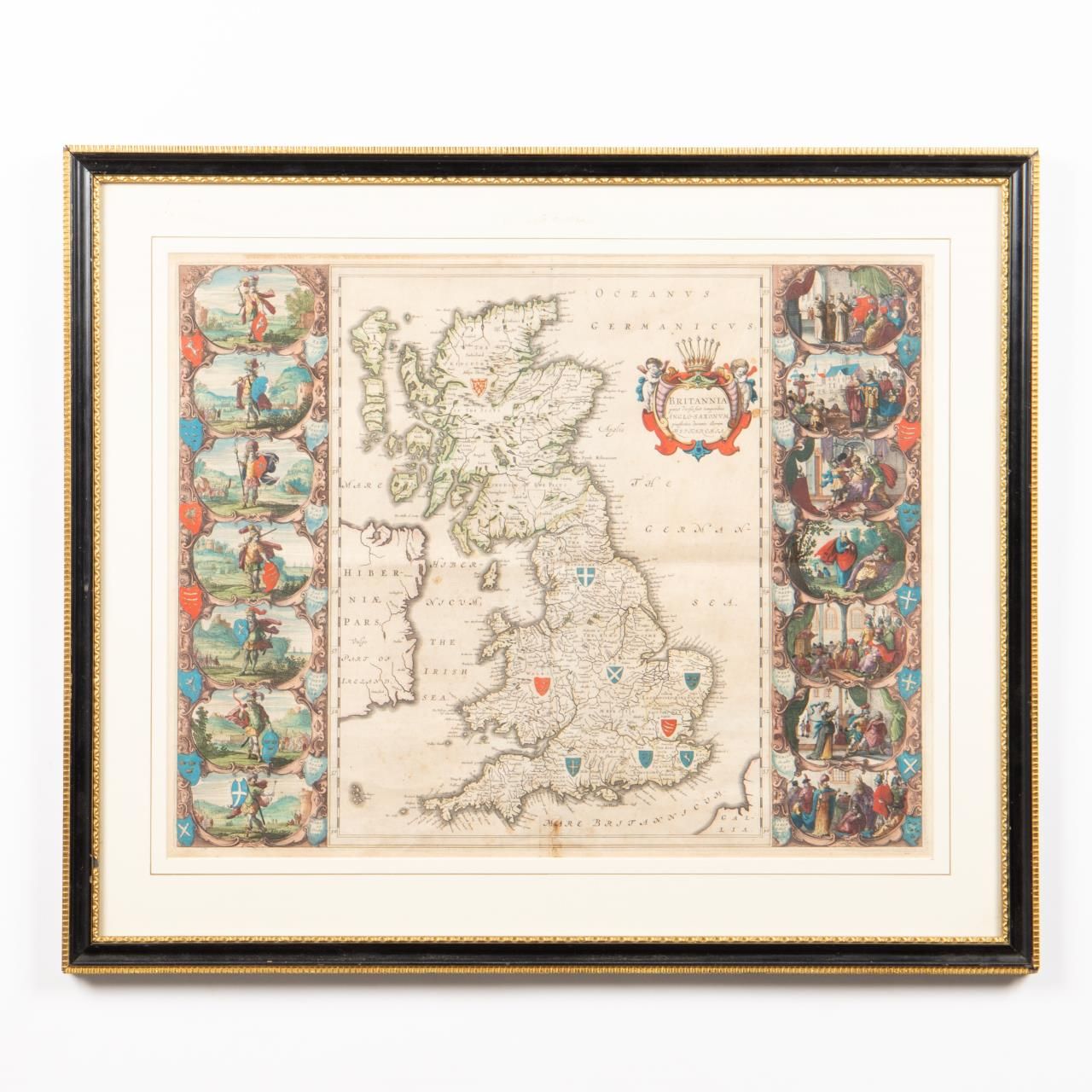 WILLEM BLAEU MAP OF GREAT BRITAIN  35dcb6