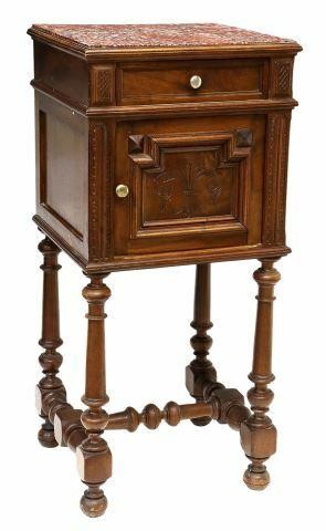 FRENCH HENRI II STYLE MARBLE-TOP
