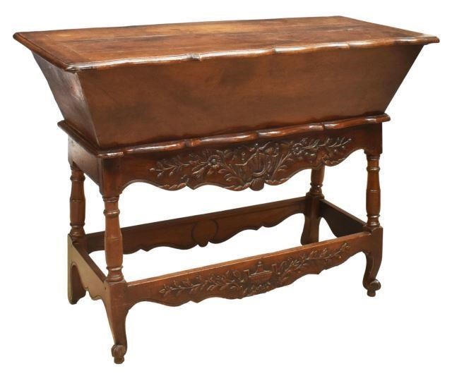 FRENCH PROVINCIAL CARVED WALNUT