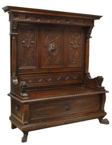 ITALIAN RENAISSANCE REVIVAL WALNUT