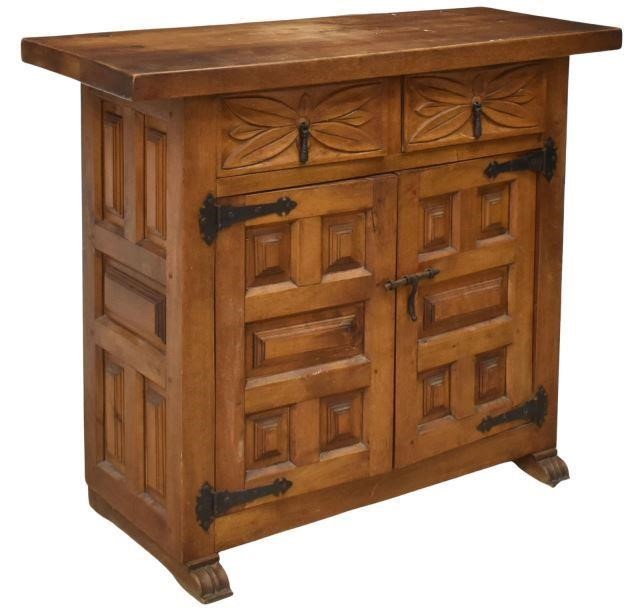 SPANISH BAROQUE STYLE WALNUT PANELED 35b696