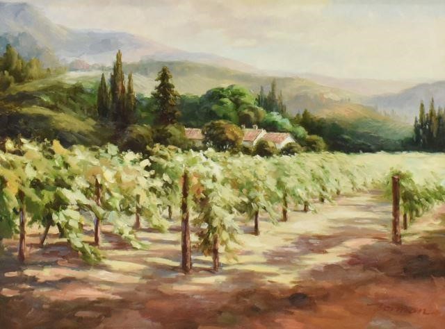 FORMAN DECORATIVE VINEYARD PAINTING,