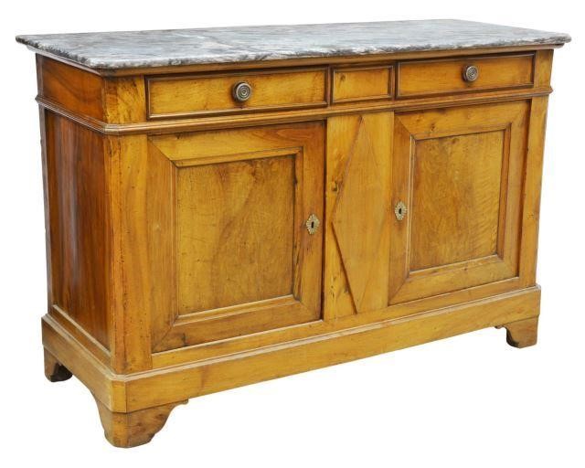 FRENCH CHARLES X PERIOD MARBLE-TOP