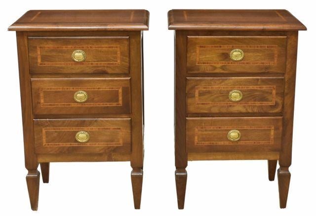 (2) ITALIAN NEOCLASSICAL WALNUT