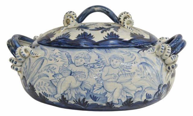 ITALIAN ALBISOLA BLUE GLAZED MAJOLICA 35b70e