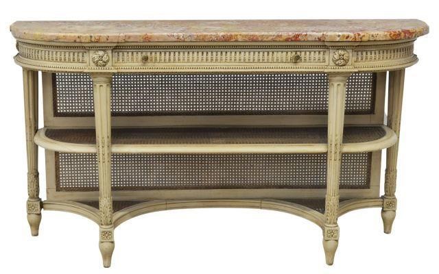 LOUIS XVI STYLE MARBLE TOP PAINTED 35b74c