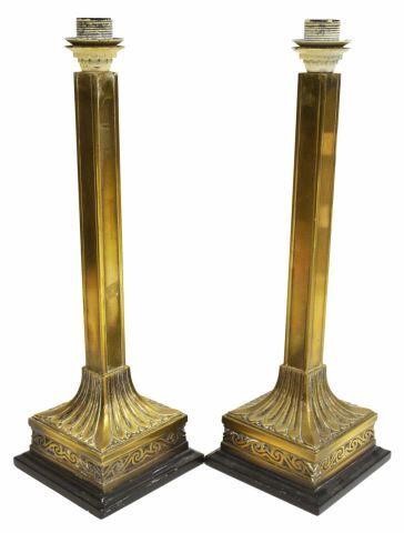  2 NEOCLASSICAL BRONZE TABLE LAMPS lot 35b76e