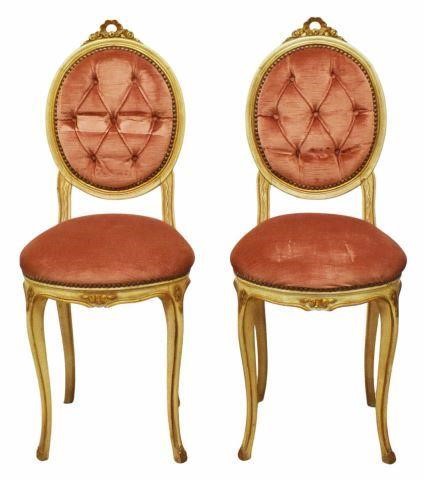  PAIR VENETIAN PARCEL GILT PAINTED 35b78f