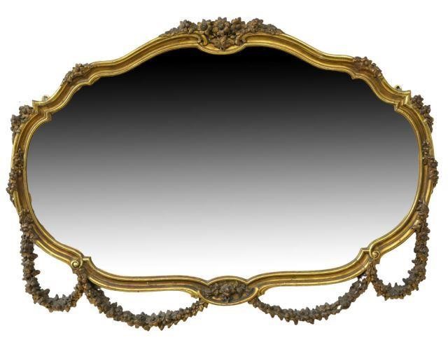 ITALIAN GILTWOOD BEVELED MIRROR