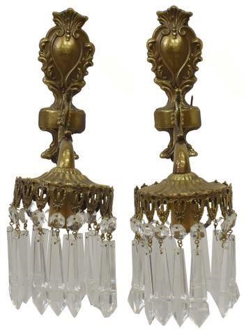 2 ITALIAN GILT METAL CRYSTAL 35b7e3