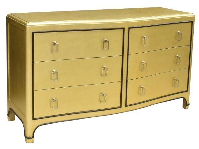 CONTEMPORARY GOLD PAINTED DRESSERContemporary