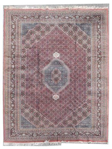 HAND-TIED PERSIAN KERMAN RUG, 14'2"