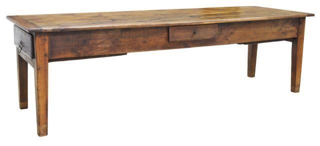 FRENCH FRUITWOOD FARMHOUSE TABLE,