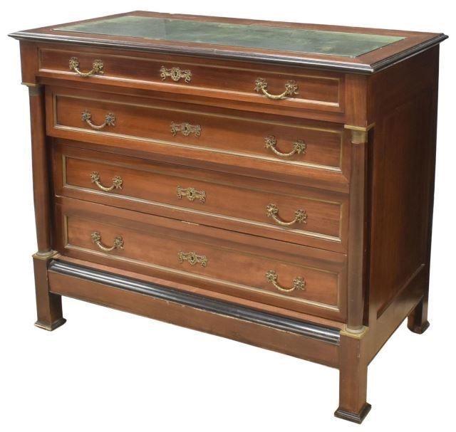 FRENCH EMPIRE STYLE MAHOGANY FOUR-DRAWER