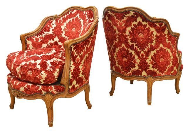 (2) FRENCH LOUIS XV STYLE FRUITWOOD