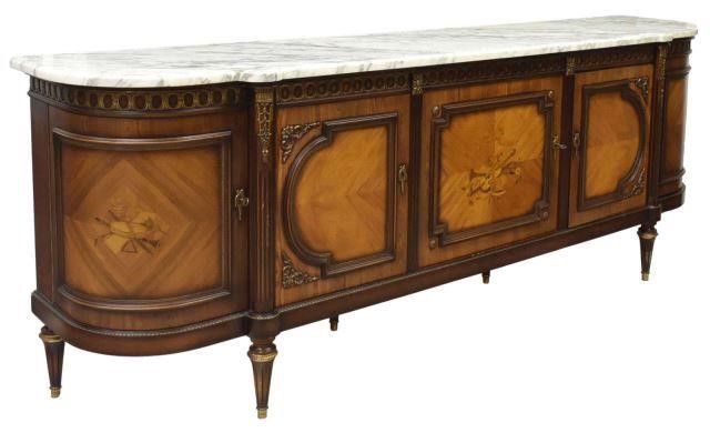 FRENCH LOUIS XVI STYLE MARBLE-TOP