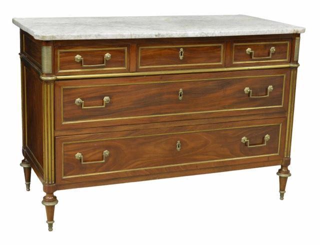 FINE FRENCH LOUIS XVI STYLE MARBLE-TOP