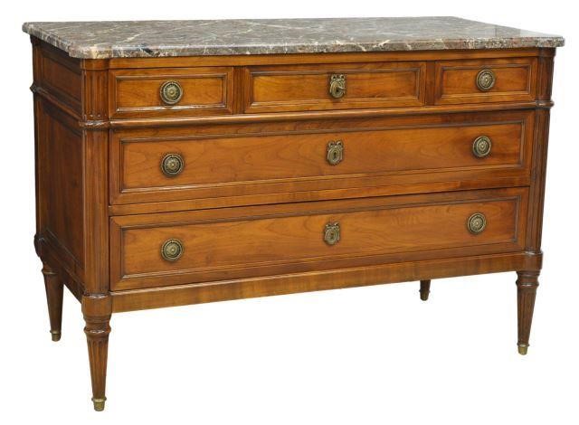 FRENCH LOUIS XVI STYLE MARBLE TOP 35b8f4