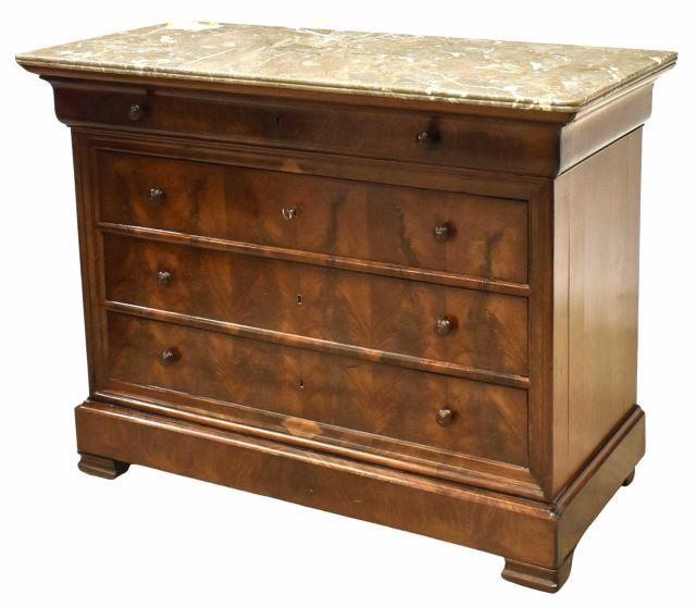 FRENCH LOUIS PHILIPPE PERIOD MARBLE TOP 35b92e