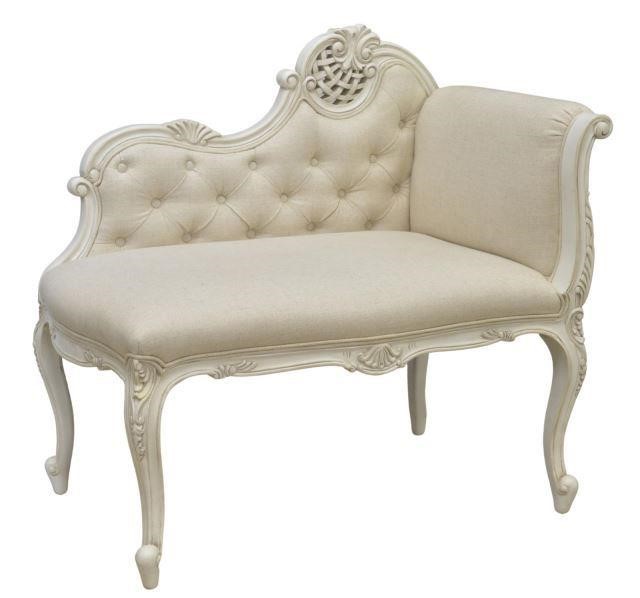 LOUIS XV STYLE UPHOLSTERED TUFTED