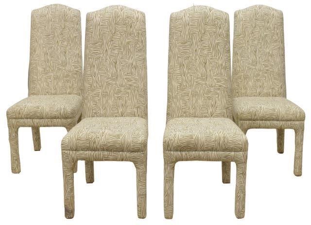  4 PARSONS STYLE UPHOLSTERED DINING 35b94d