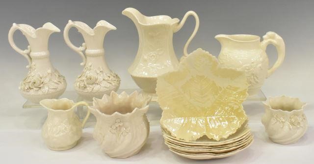 (15) PORCELAIN TABLEWARE, BELLEEK,