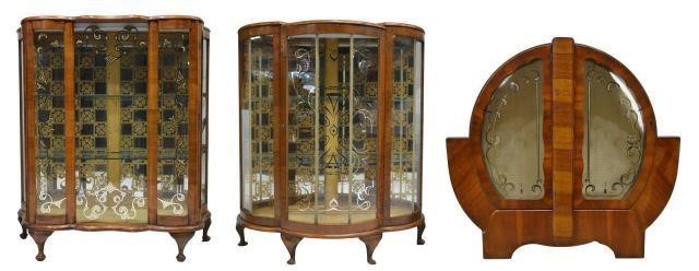  3 ENGLISH ART DECO STYLE CURIO  35b982