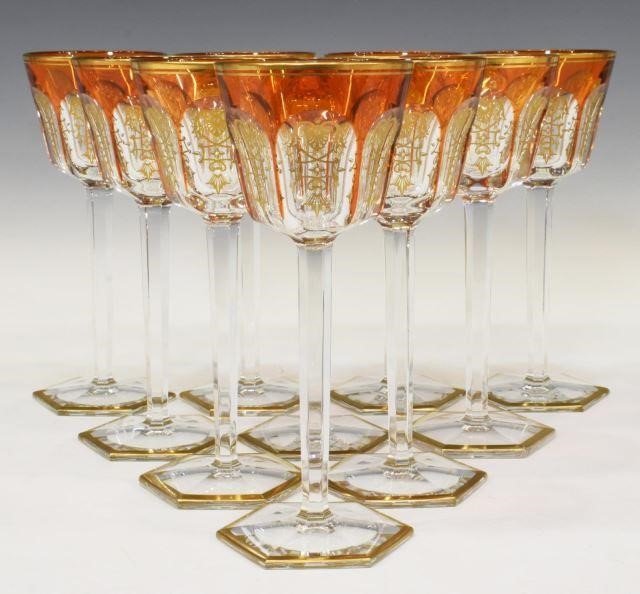 (8) FRENCH BACCARAT 'HARCOURT EMPIRE'