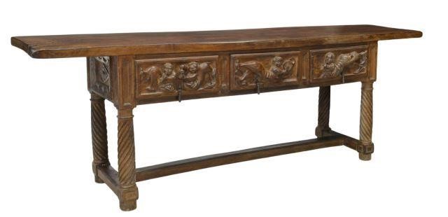 FINE SPANISH BAROQUE STYLE WALNUT 35b9d5