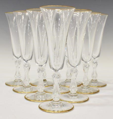 (10) ST LOUIS LOZERE GOLD CRYSTAL CHAMPAGNE